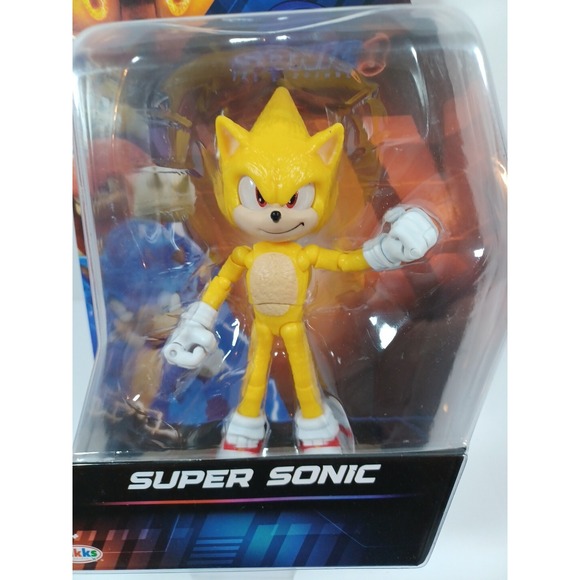 Jakks Pacific Other - Jakks Pacific Wave 2 Sonic The Hedgehog 3 Movie SUPER SONIC 5" Figure NEW 2024